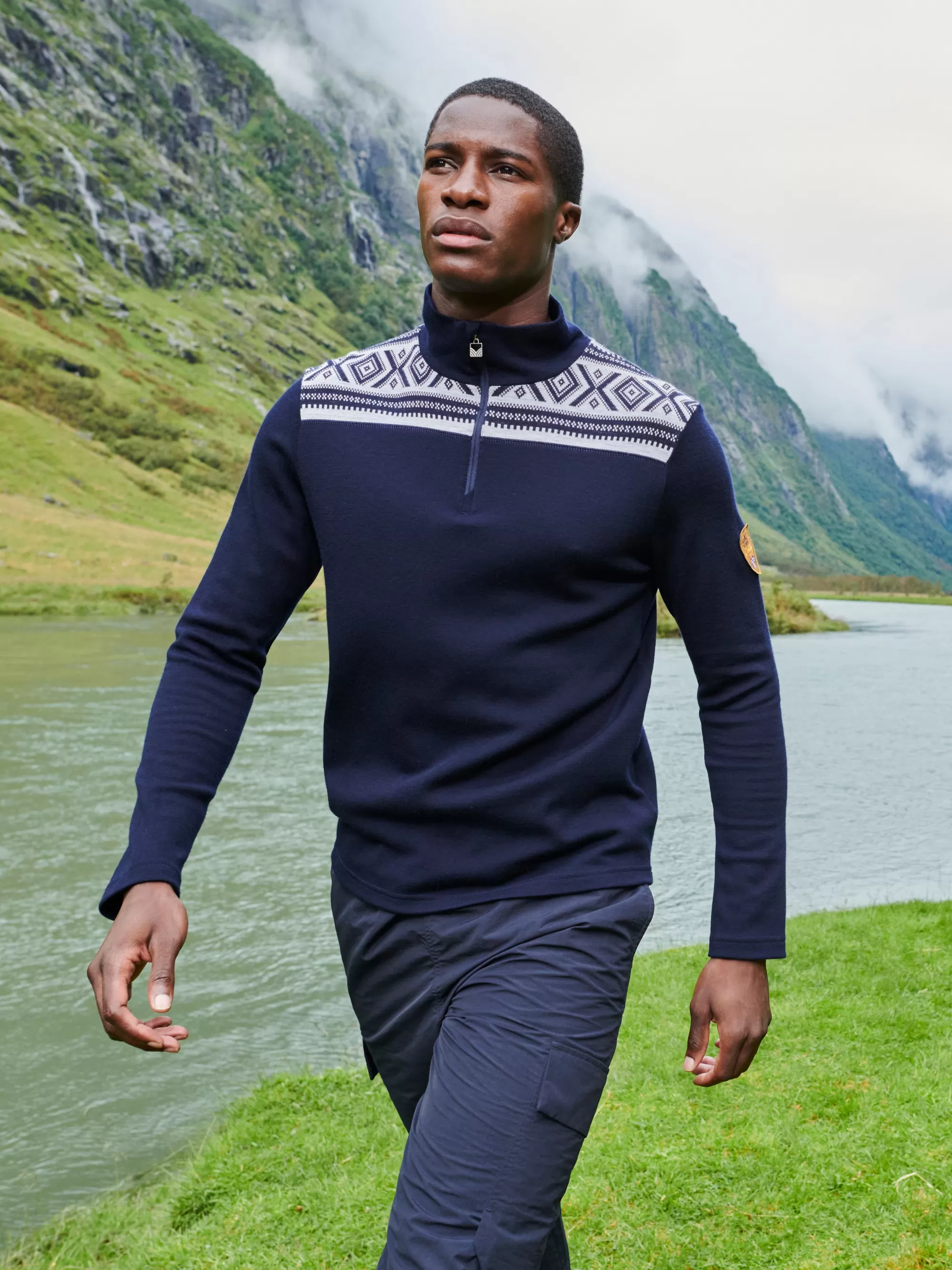 Men Dale of Norway Cortina Basic Men's Sweater - Superfine Merino