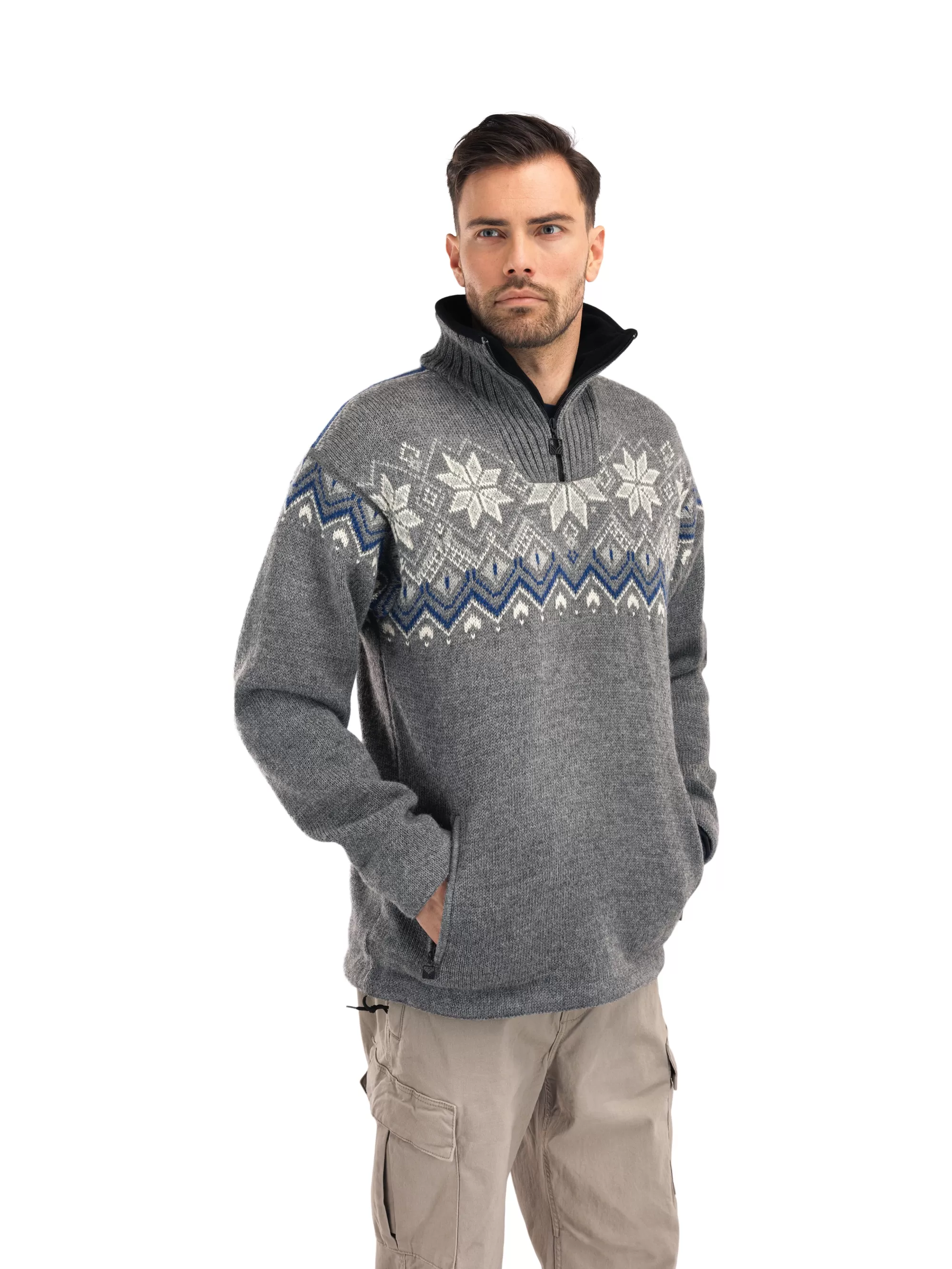Men Dale of Norway Fongen Weatherproof Men's Sweater - Norwegian Wool