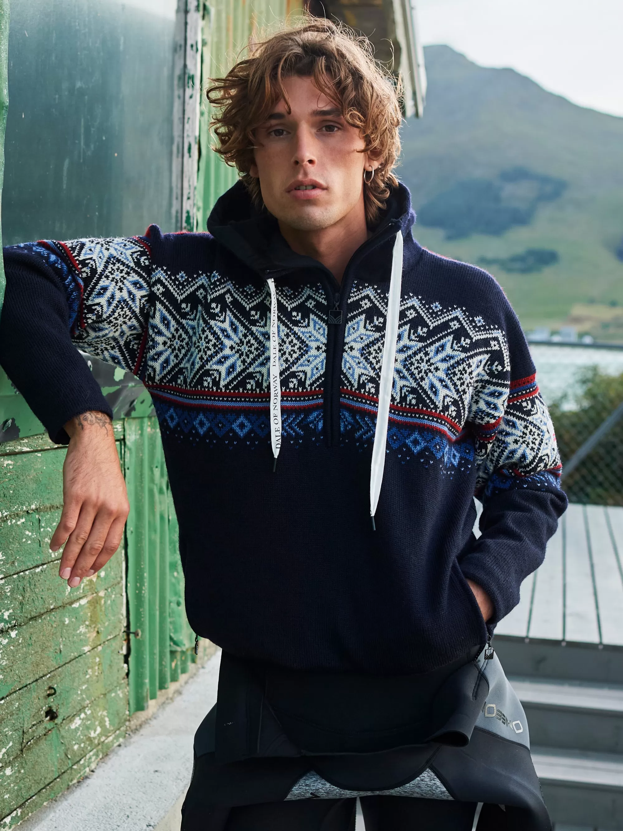 Men Dale of Norway Vail Weatherproof Men's Norwegian Wool Hoodie