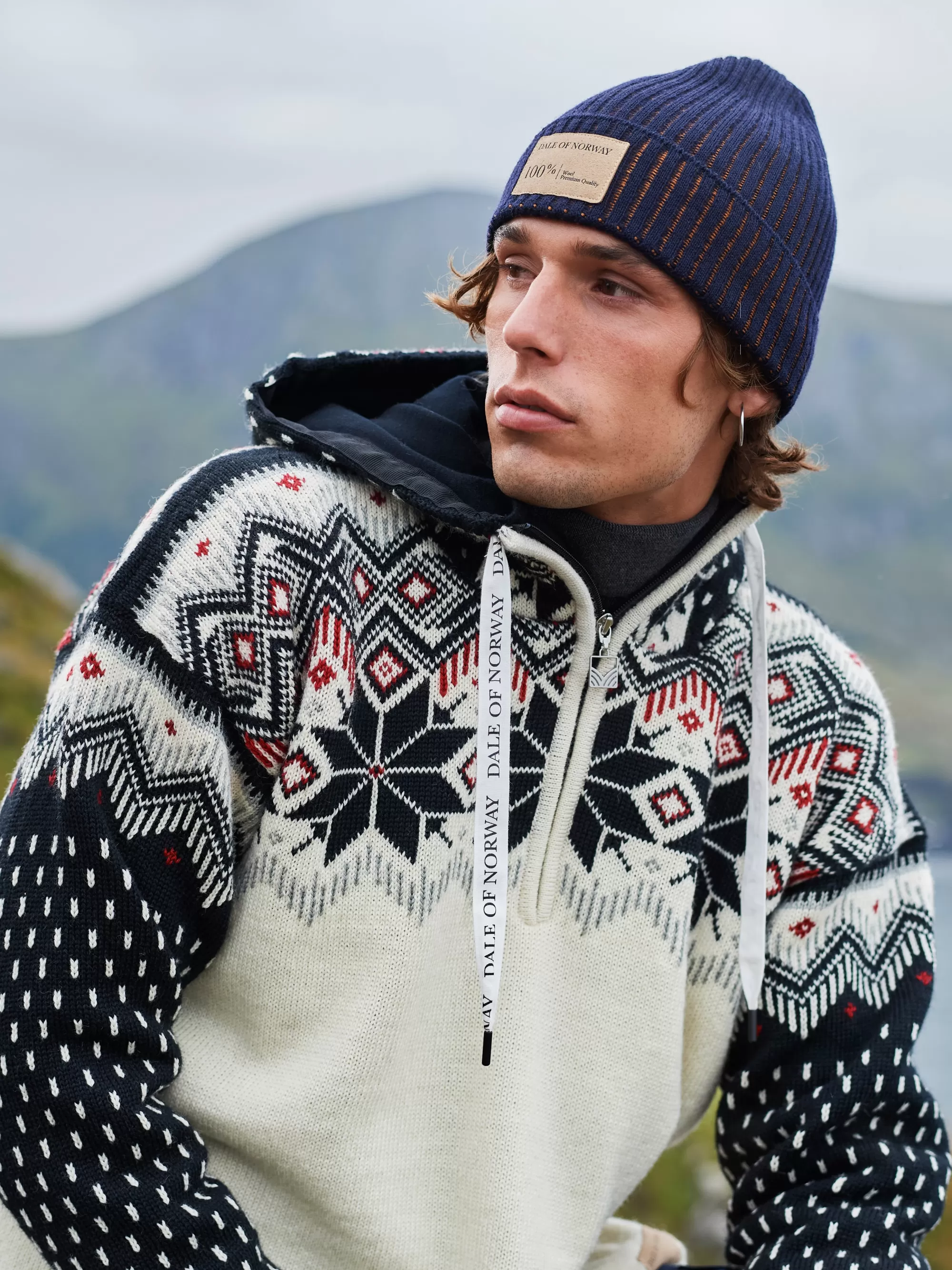 Men Dale of Norway Vegard Weatherproof Men's Hoodie - Norwegian Wool